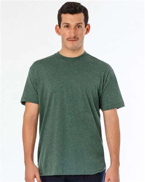 Functional Look Los Angeles Apparel FF01 USA-Made 50/50 Poly/Cotton T-Shirt