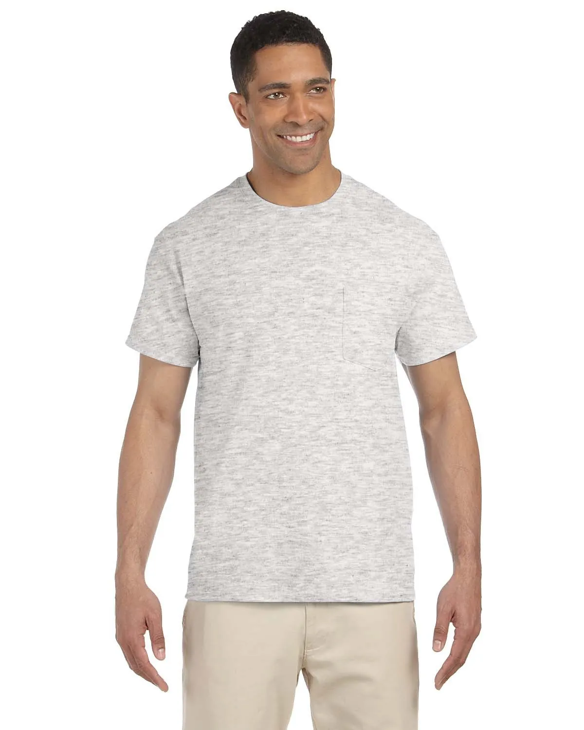 Gildan G230 Adult Ultra Cotton  Pocket T-Shirt Everyday Style Trend Boat neck style