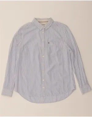 Thermoregulating Layer Versatile Outfit TOMMY HILFIGER Womens Shirt UK 14 Medium Blue Pinstripe Cotton