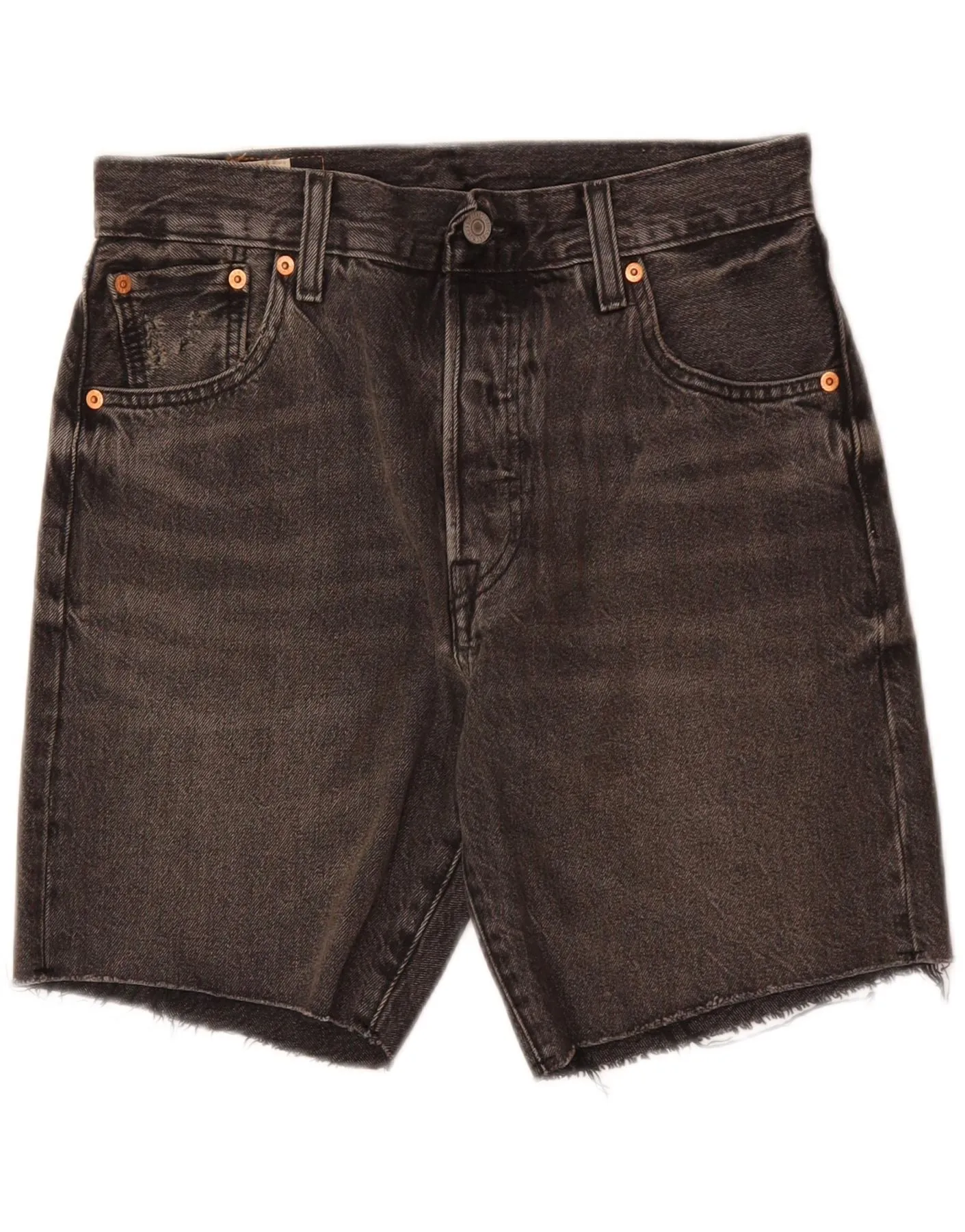 Flexible Fabric LEVI'S Mens 501 Denim Shorts W30 Medium Grey Cotton