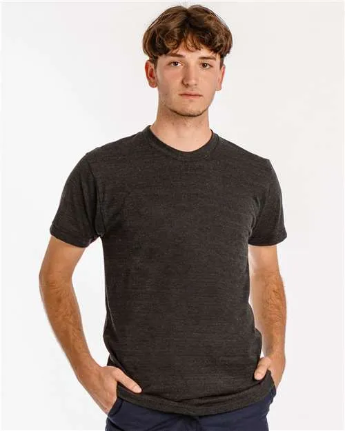 Los Angeles Apparel TR01 USA-Made Triblend T-Shirt Boat Neck