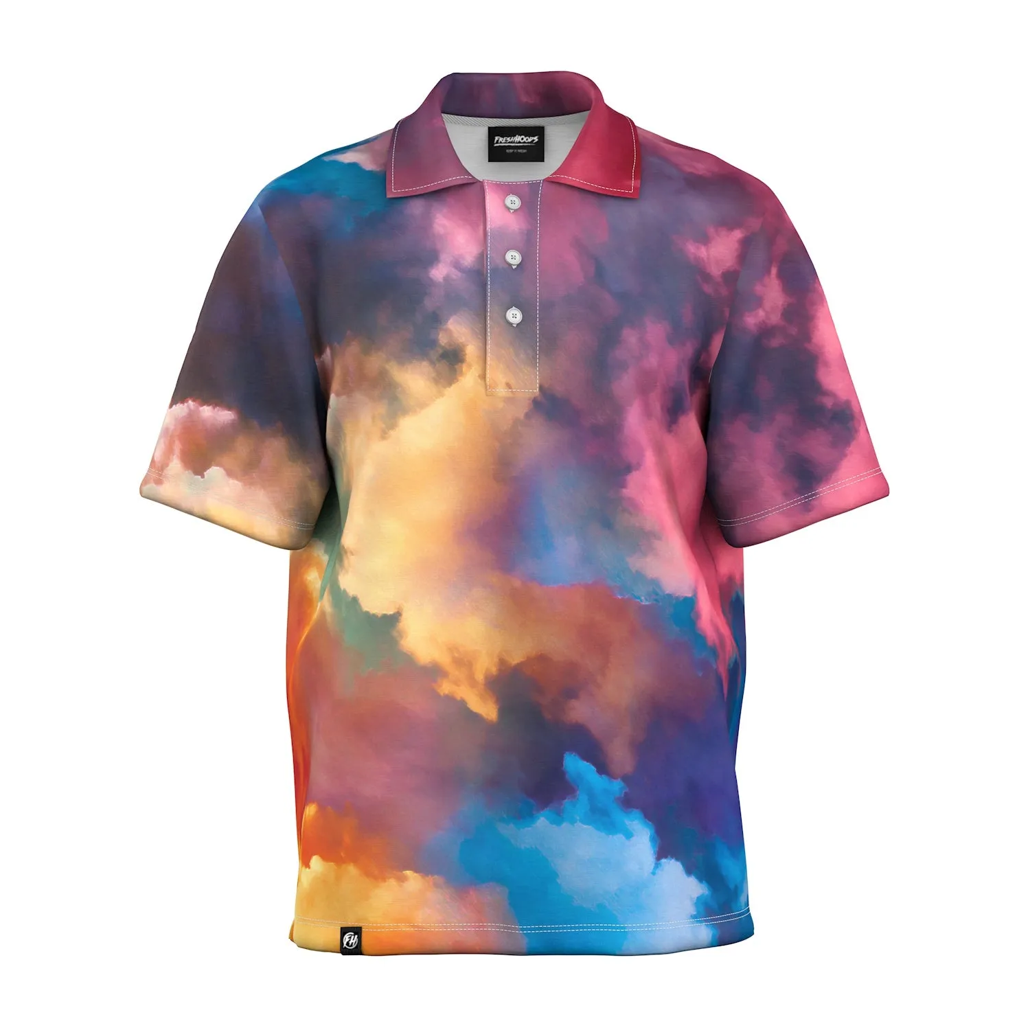 Performance Wear Streetwear Edge Abstract Oversized Polo Shirt