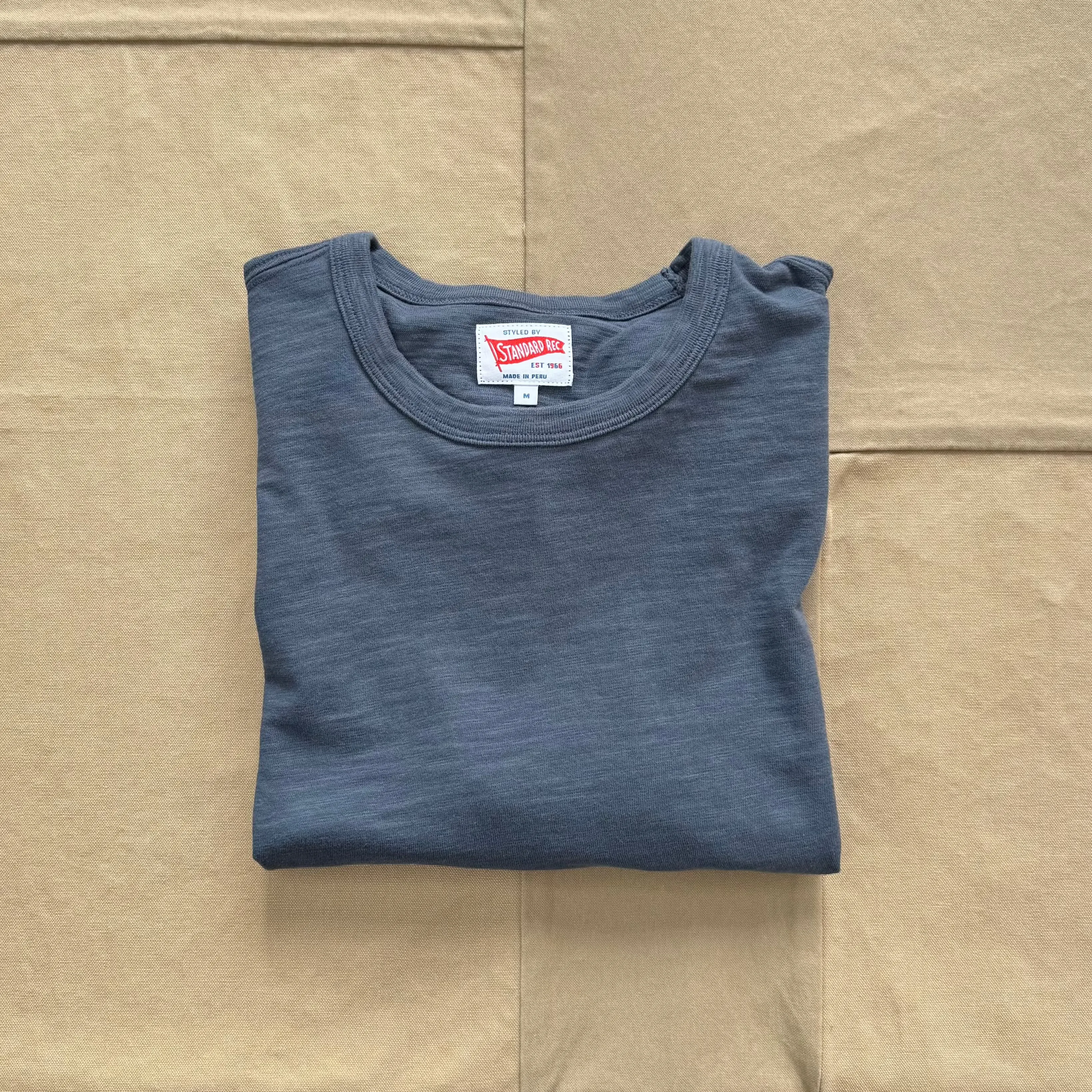 Short Sleeve Slub T-shirt, Indigo Casual Touch Stylish and Comfortable