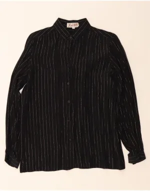 Youth fashion VINTAGE Womens Shirt IT 46 Large Black Striped