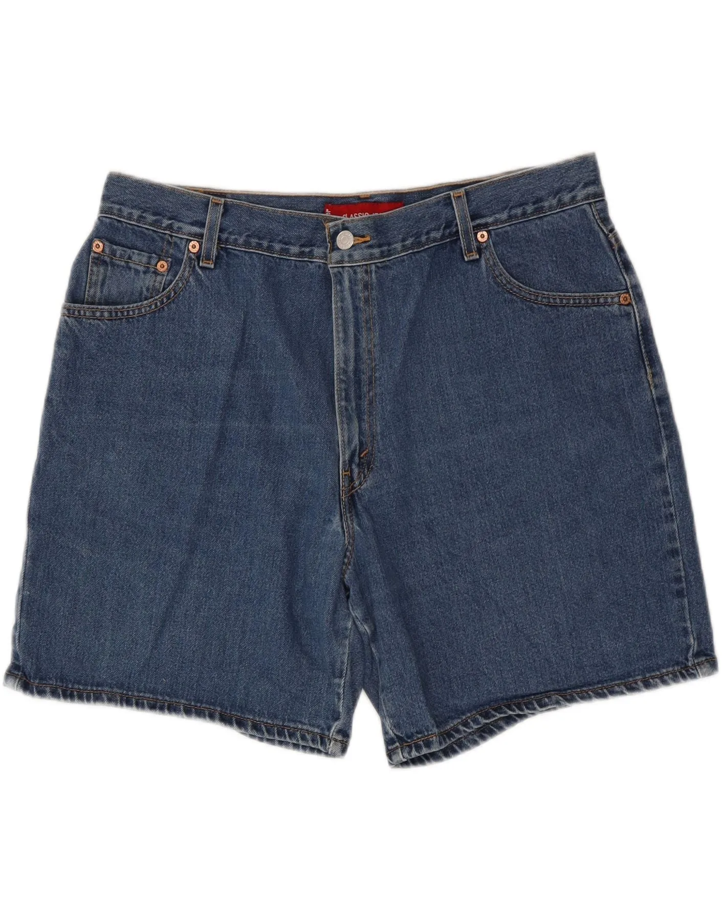 Workwear Essential LEVI'S Womens Classic Fit Denim Shorts US 18 2XL W36  Blue Cotton