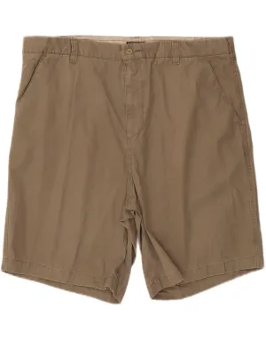 Relaxed Fit Design Dual Zone Ventilation DOCKERS Mens Chino Shorts W42 2XL Brown Cotton