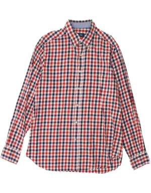 Warm Layers Reinforced Elbow Patches MASSIMO DUTTI Mens Shirt XL Multicoloured Gingham