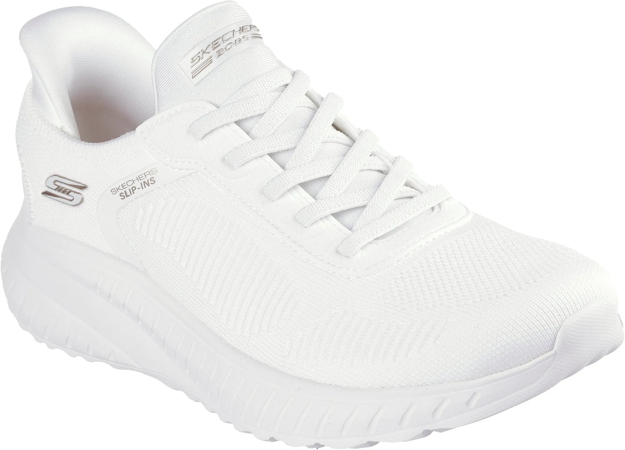 Skechers BOBS Sport Squad Chaos Womens Training Shoes - White Quick Movement