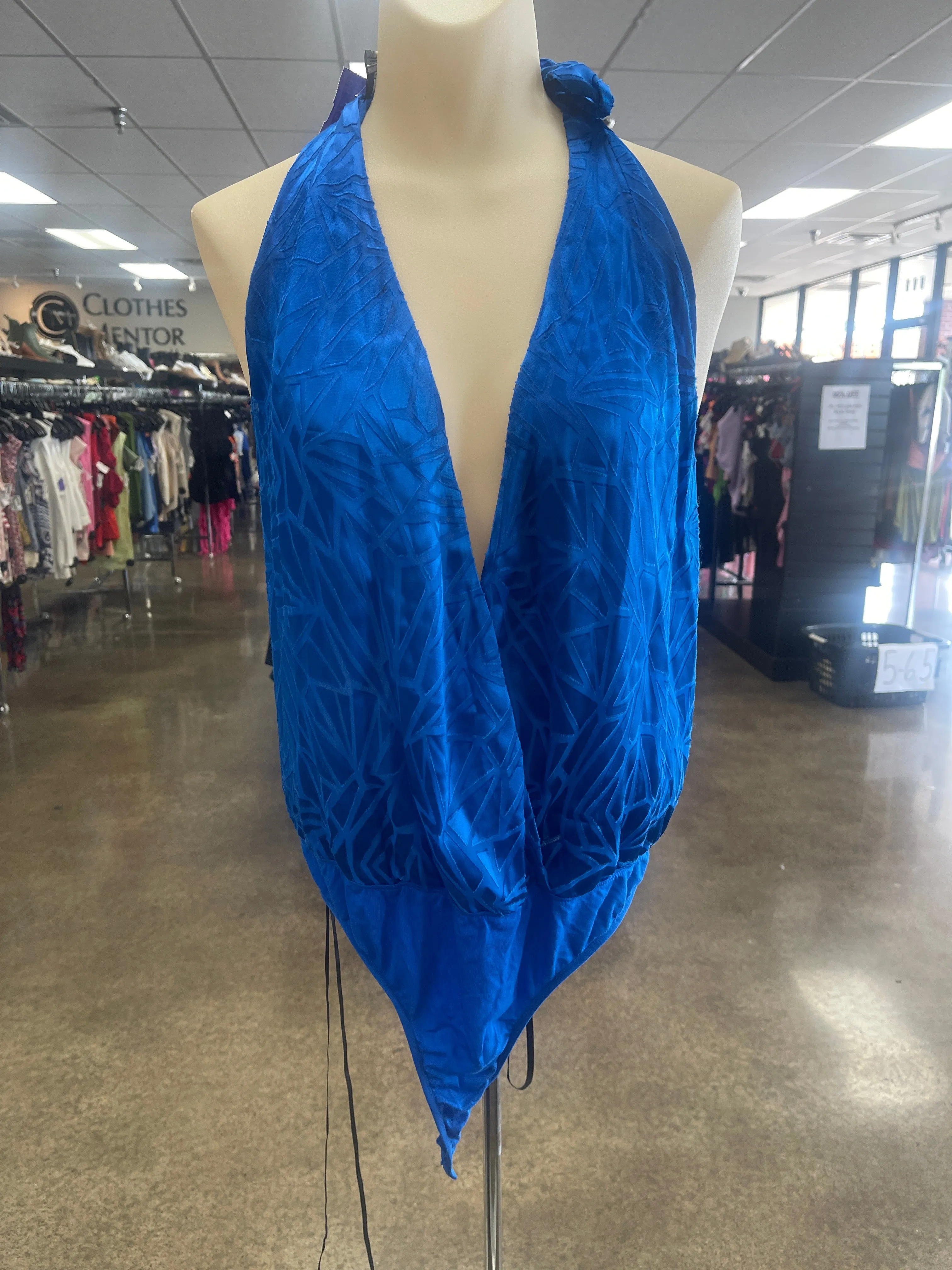 BODYSUIT by BEBE In BLUE, Size: L influencer bodysuit beach bodysuit