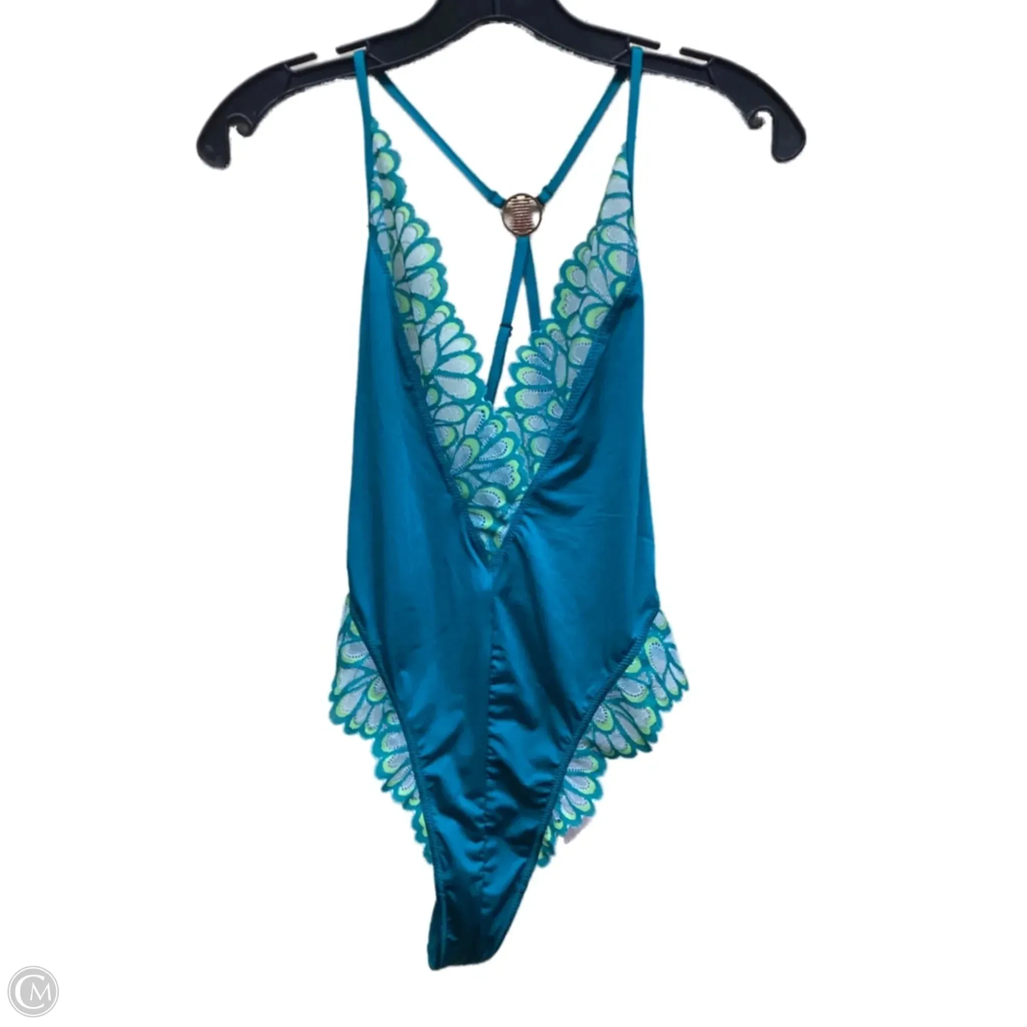 Bodysuit By Clothes Mentor In Green, Size: M vacation bodysuit