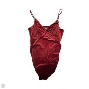 Bodysuit By Express In Maroon, Size: M instagram bodysuit