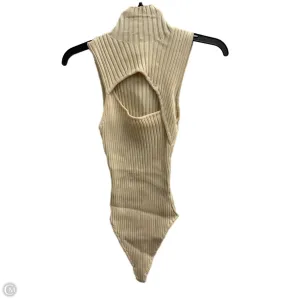 sleep bodysuit Bodysuit By Fashion Nova In Cream, Size: L