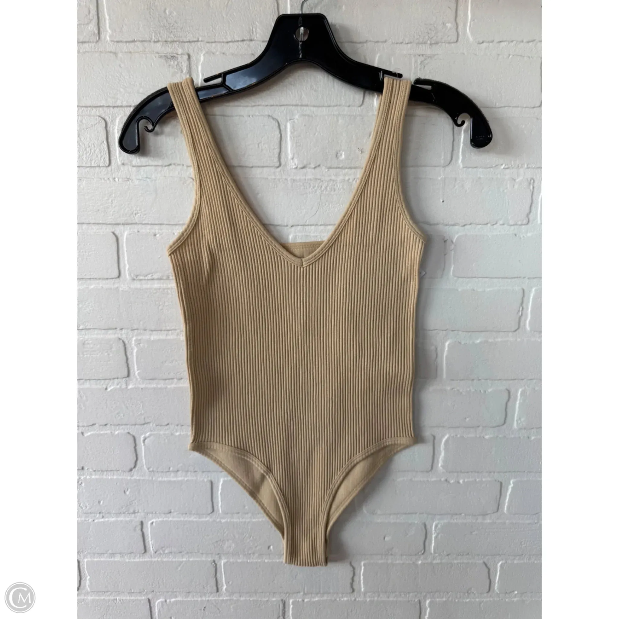 pink bodysuit Bodysuit By aura In Tan, Size: Xs