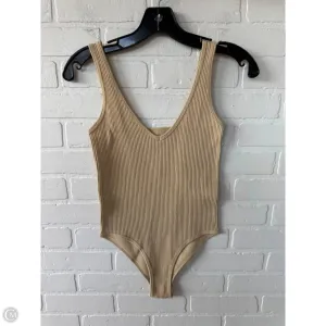 pink bodysuit Bodysuit By aura In Tan, Size: Xs