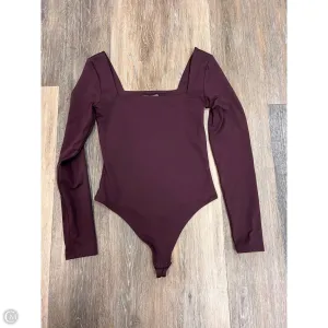 Bodysuit By Babaton In Purple, Size: S sexy night bodysuit snake print bodysuit
