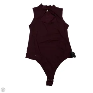 Bodysuit By Express In Maroon, Size: M bridal bodysuit smart casual bodysuit