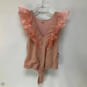 classic bodysuit party bodysuit Bodysuit By Free People In Pink, Size: Xl