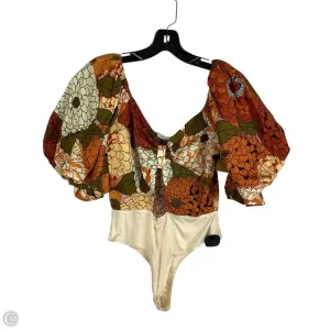 everyday bodysuit Bodysuit By Vestique In Floral Print, Size: M