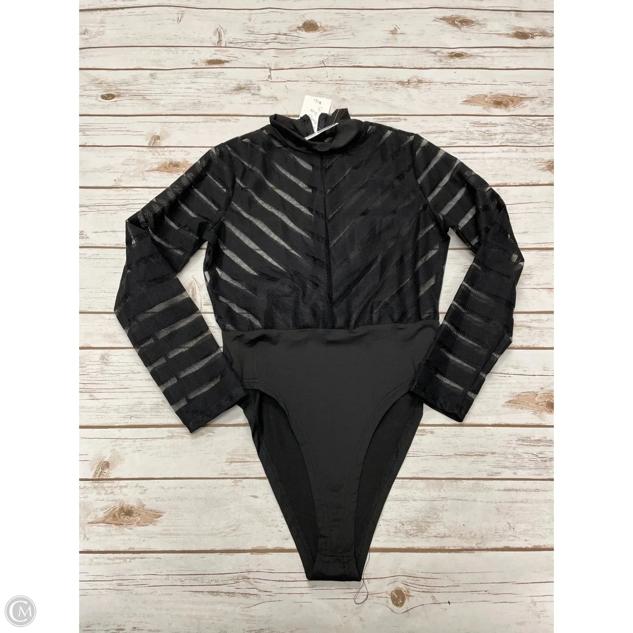 Bodysuit By Cme In Black, Size: S fashion bodysuit