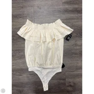 pink bodysuit button bodysuit Bodysuit By Express In Beige, Size: S