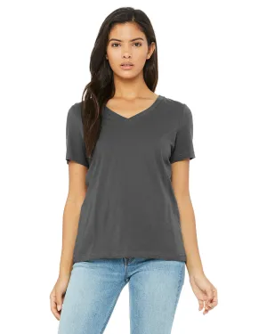DoubleStitched Seams Bella   Canvas 6405 Ladies' Relaxed Jersey V-Neck T-Shirt