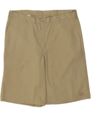 Breathable Material Body Movement DICKIES Mens Cargo Shorts W44 2XL Beige Polyester