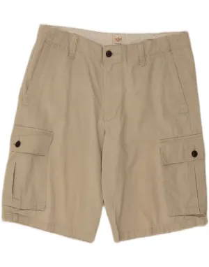 Mood Wear Relaxed Fit Design DOCKERS Mens Cargo Shorts W34 Large Beige Cotton