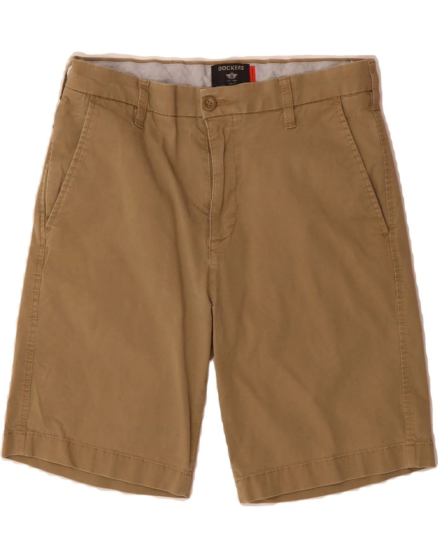 Breathable Liner DOCKERS Mens Chino Shorts W30 Medium Beige Cotton