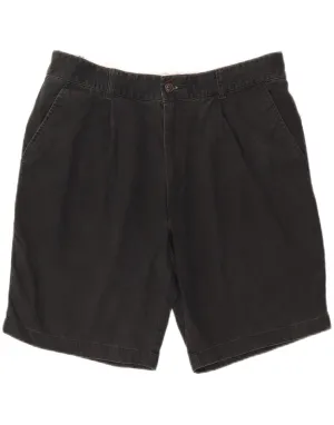 DOCKERS Mens Chino Shorts  W36 Large  Black Cotton Comfy Waistband