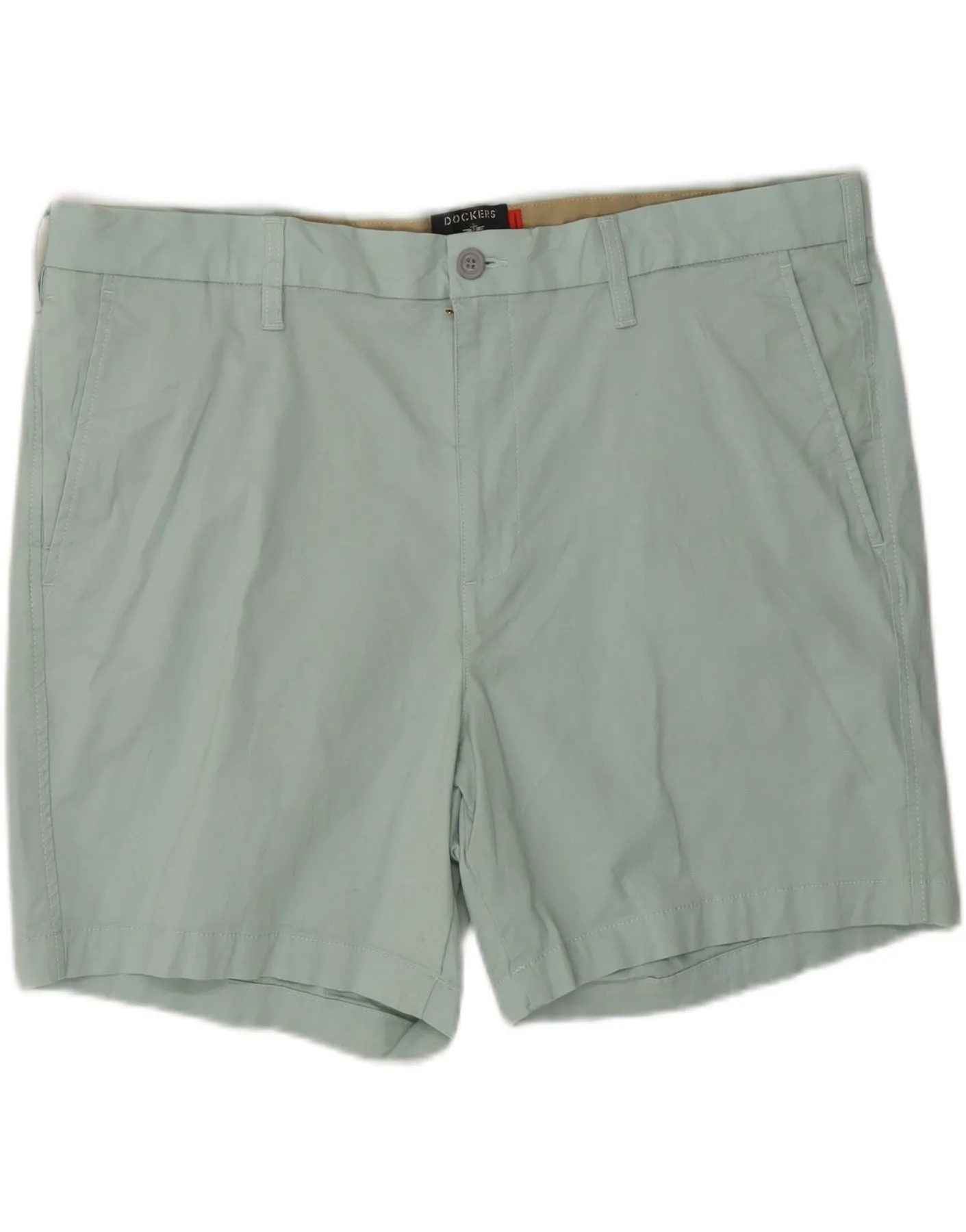 DOCKERS Mens Chino Shorts W40 XL Blue Cotton Layering Piece