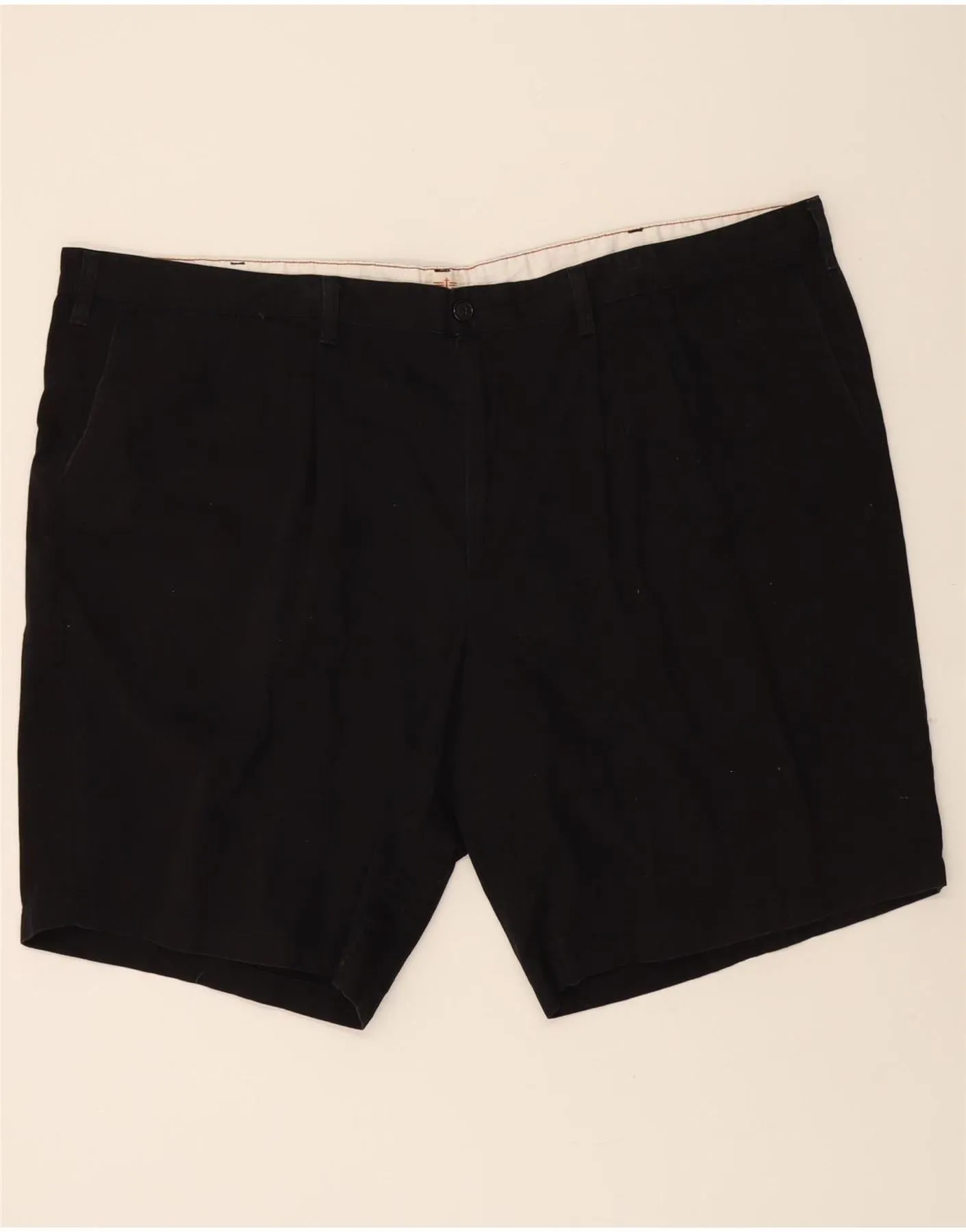DOCKERS Mens Chino Shorts W50 4XL Black Cotton Beach Vacation All Day Comfort Fit