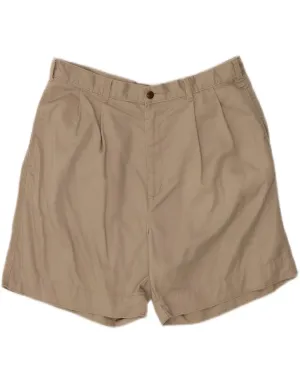 Soft Texture DOCKERS Mens Pegged Chino Shorts W36 Large Beige Cotton