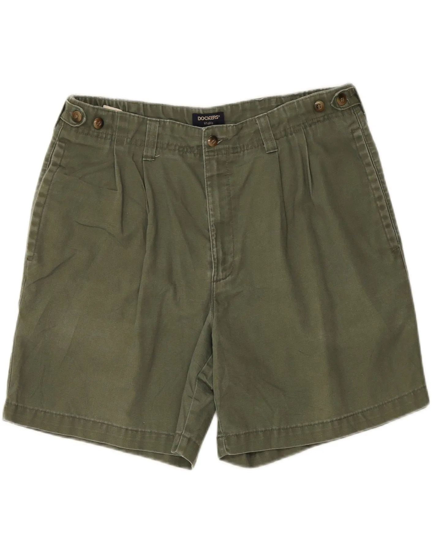 DOCKERS Mens Pegged Chino Shorts W36 Large Khaki Cotton All Day Wear Fit