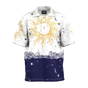 Sun And Moon Oversized Polo Shirt Quick Dry Material soft fit