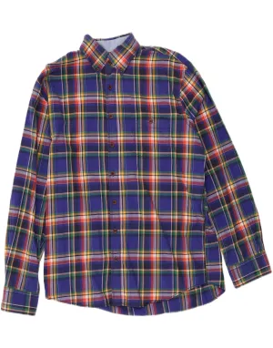 Minimalist fashion All-day Comfort VINTAGE Mens Shirt Size 41/42 Large Blue Check Cotton