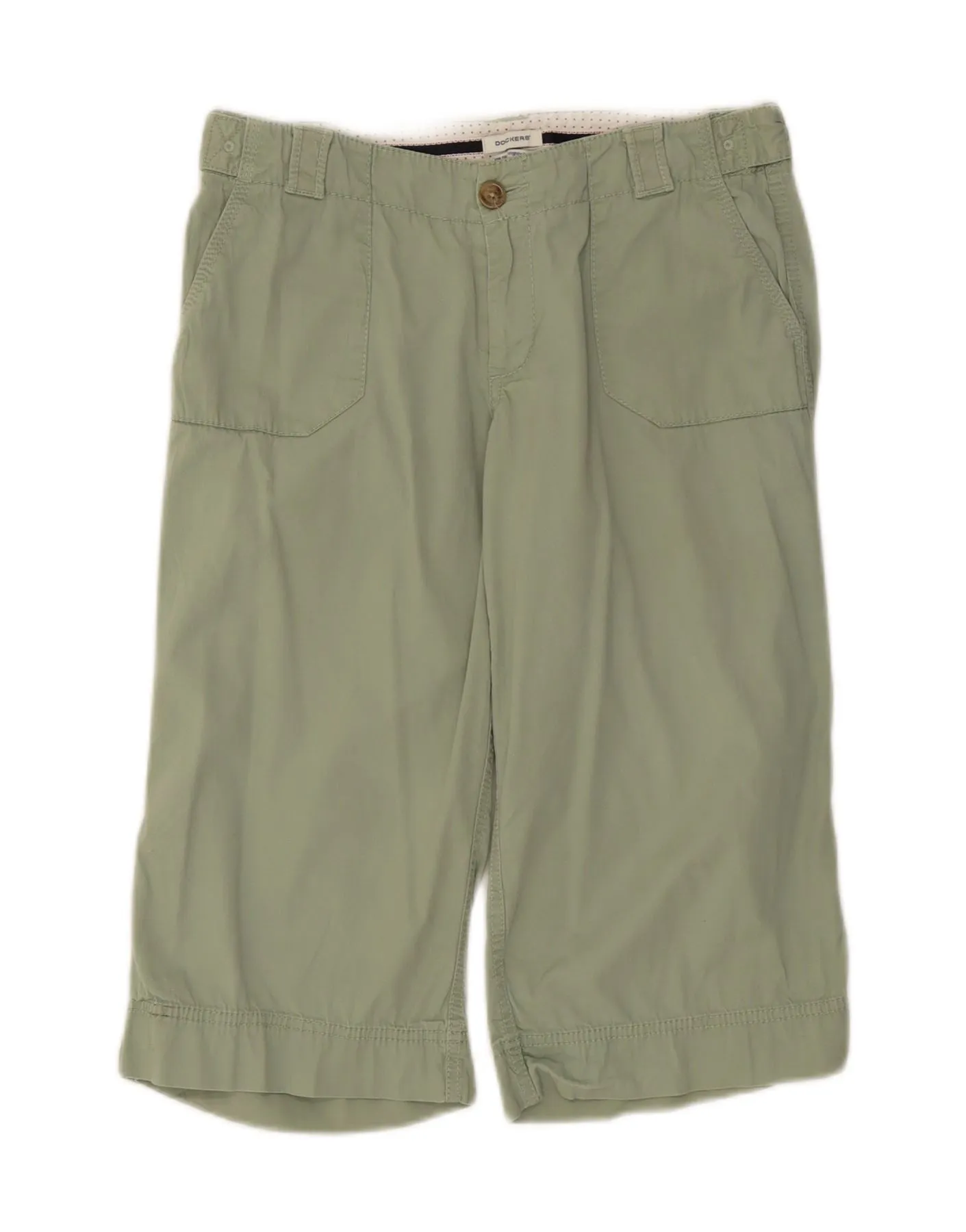 Casual Friday DOCKERS Womens Slightly Curvy Bermuda Shorts US 6 Medium W32  Green