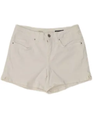 Layered Sleeve Cuffs TOMMY HILFIGER Womens Rome RW Denim Shorts W27 Small White Cotton