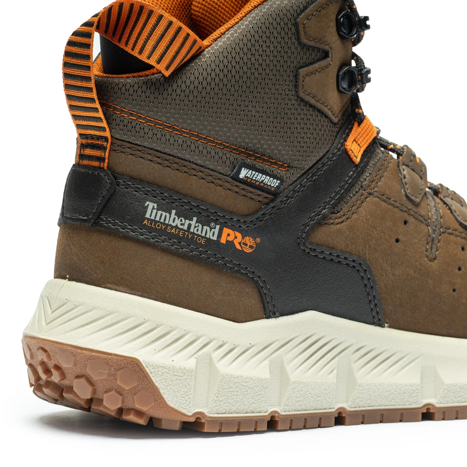 Tempe Men's 6" Aluminum Toe Work Boots A63XB Shock Absorbing