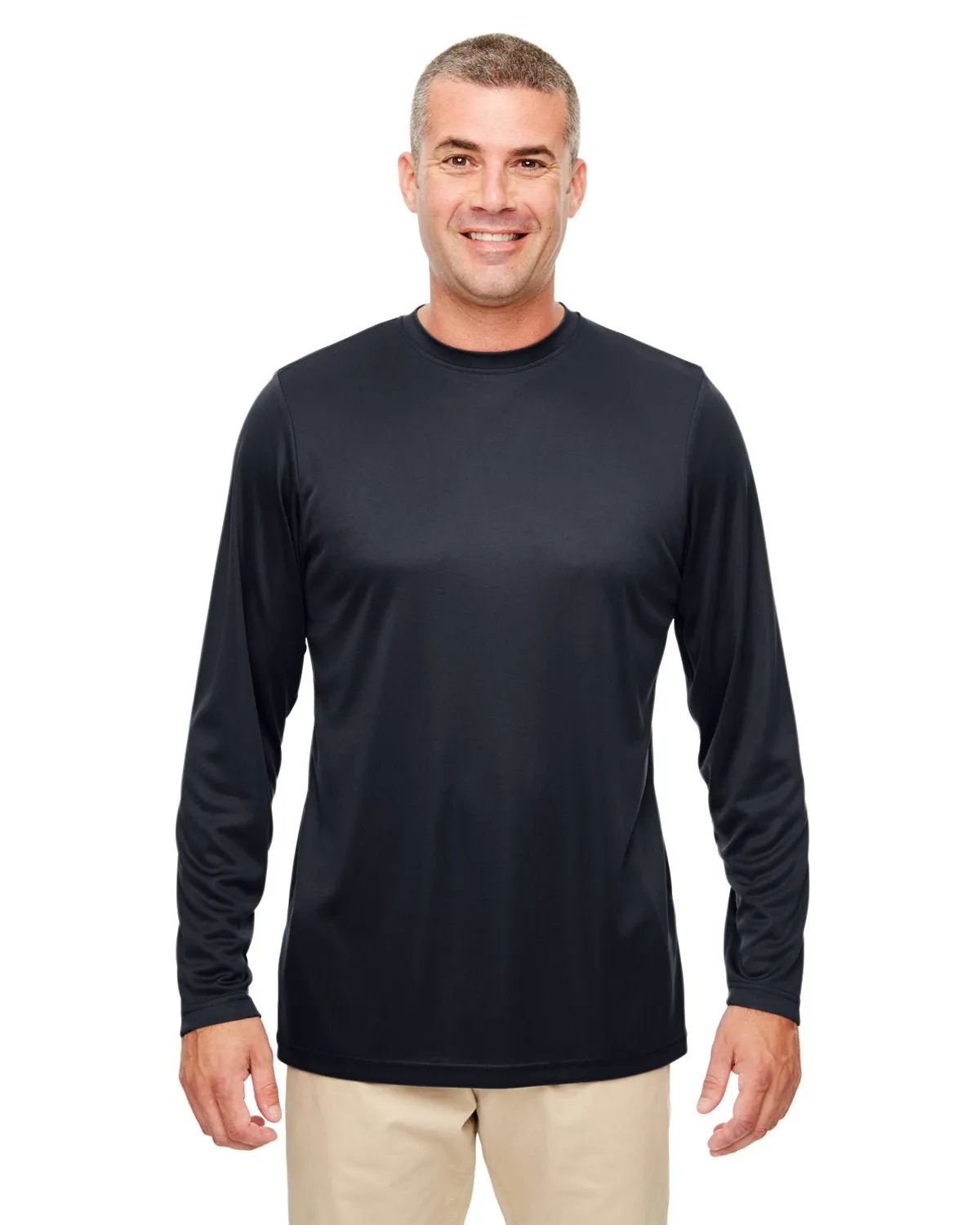 Essential Clothing UltraClub 8622 Men's Cool & Dry Performance Long-Sleeve Top