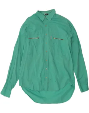Luxurious Feel Seasonal Trend VALENTINO Mens Shirt Large Green