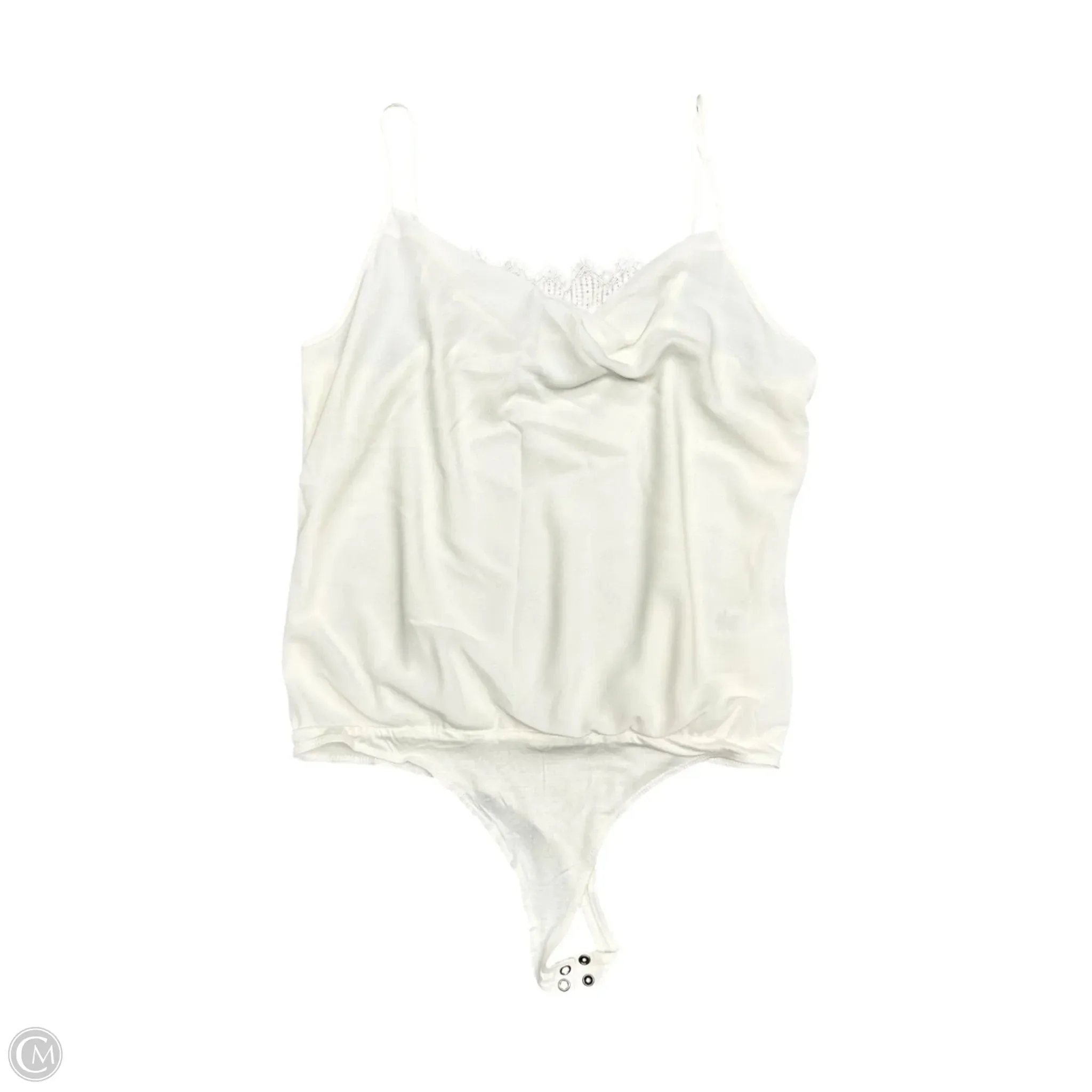 Bodysuit By Bailey 44 In White, Size: L stretchy bodysuit embroidered bodysuit