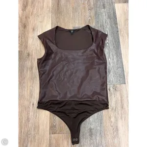 trendy bodysuit organic cotton bodysuit Bodysuit By Express In Brown, Size: L