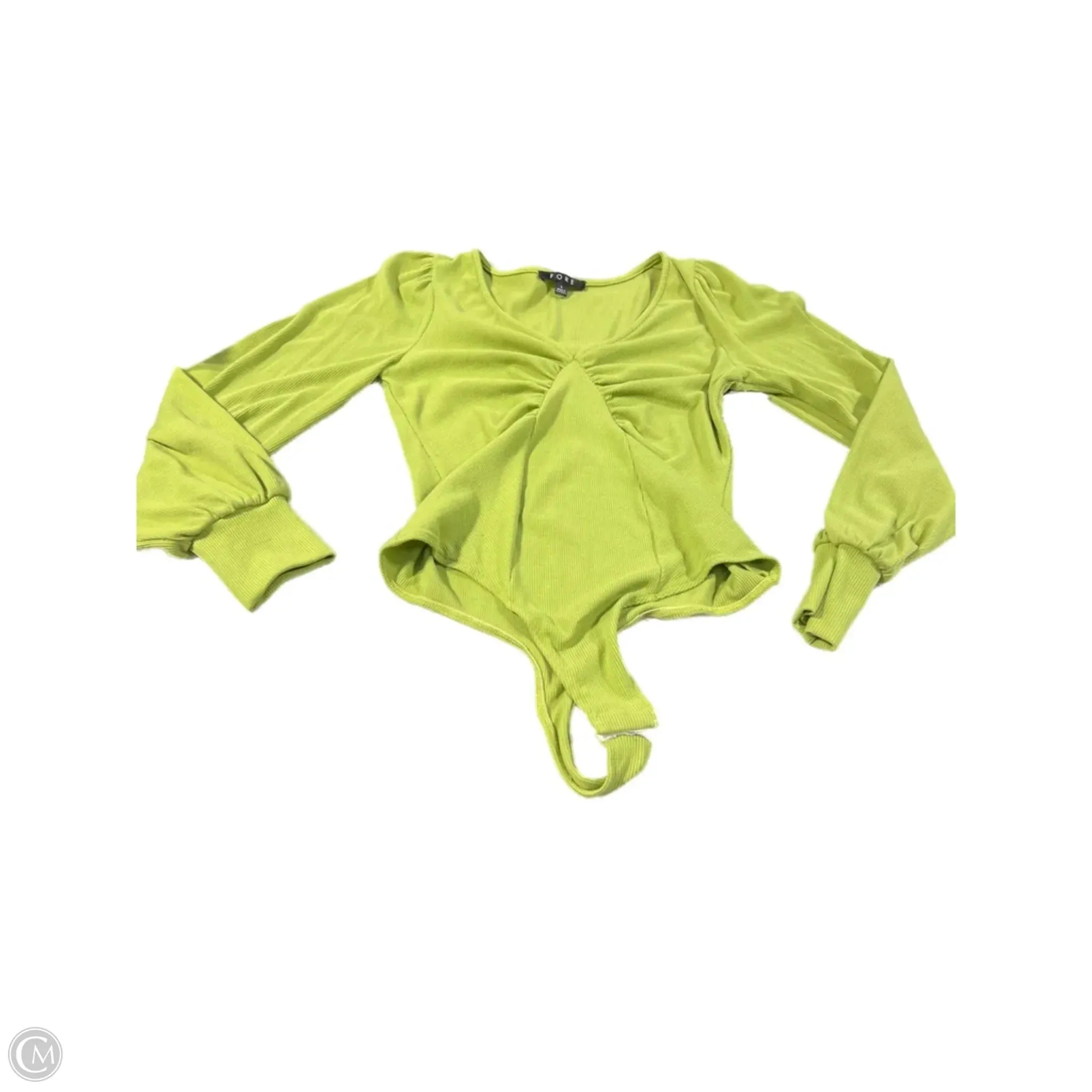 wardrobe essential bodysuit Bodysuit By Fore In Green, Size: L