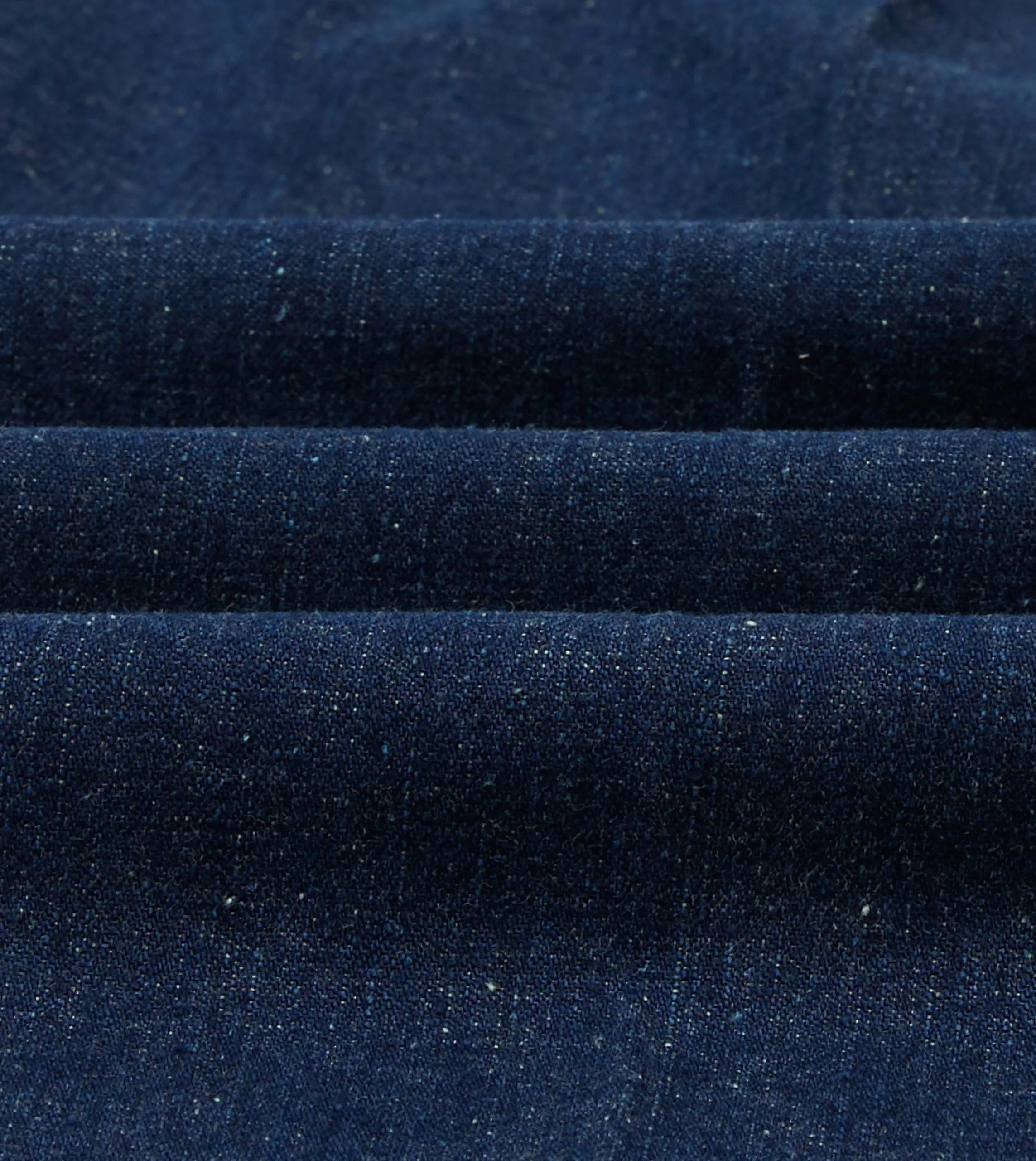 Comfort and style Sharp Layering Indigo Cotton-Linen Games Trousers