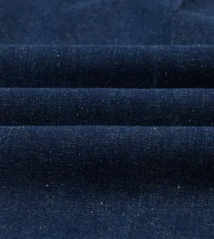 Comfort and style Sharp Layering Indigo Cotton-Linen Games Trousers