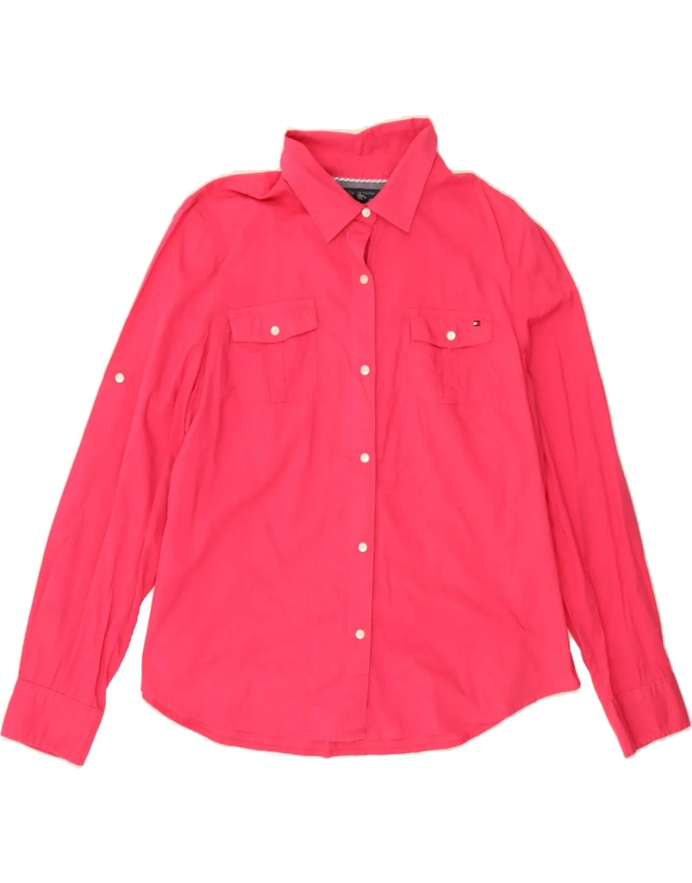 Resort Wear Lounge Comfort TOMMY HILFIGER Womens Shirt UK 18 XL Pink Cotton