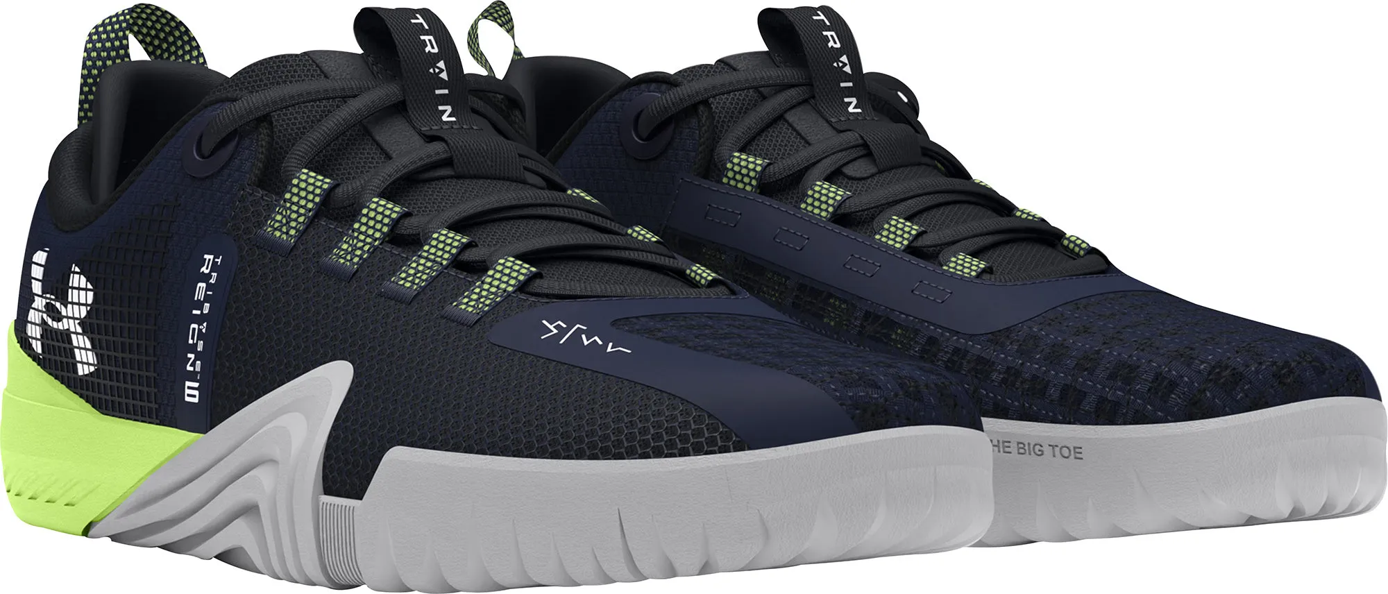 Under Armour Reign 6 Mens Training Shoes - Blue Weight Balance Memory Foam Ankle Support
