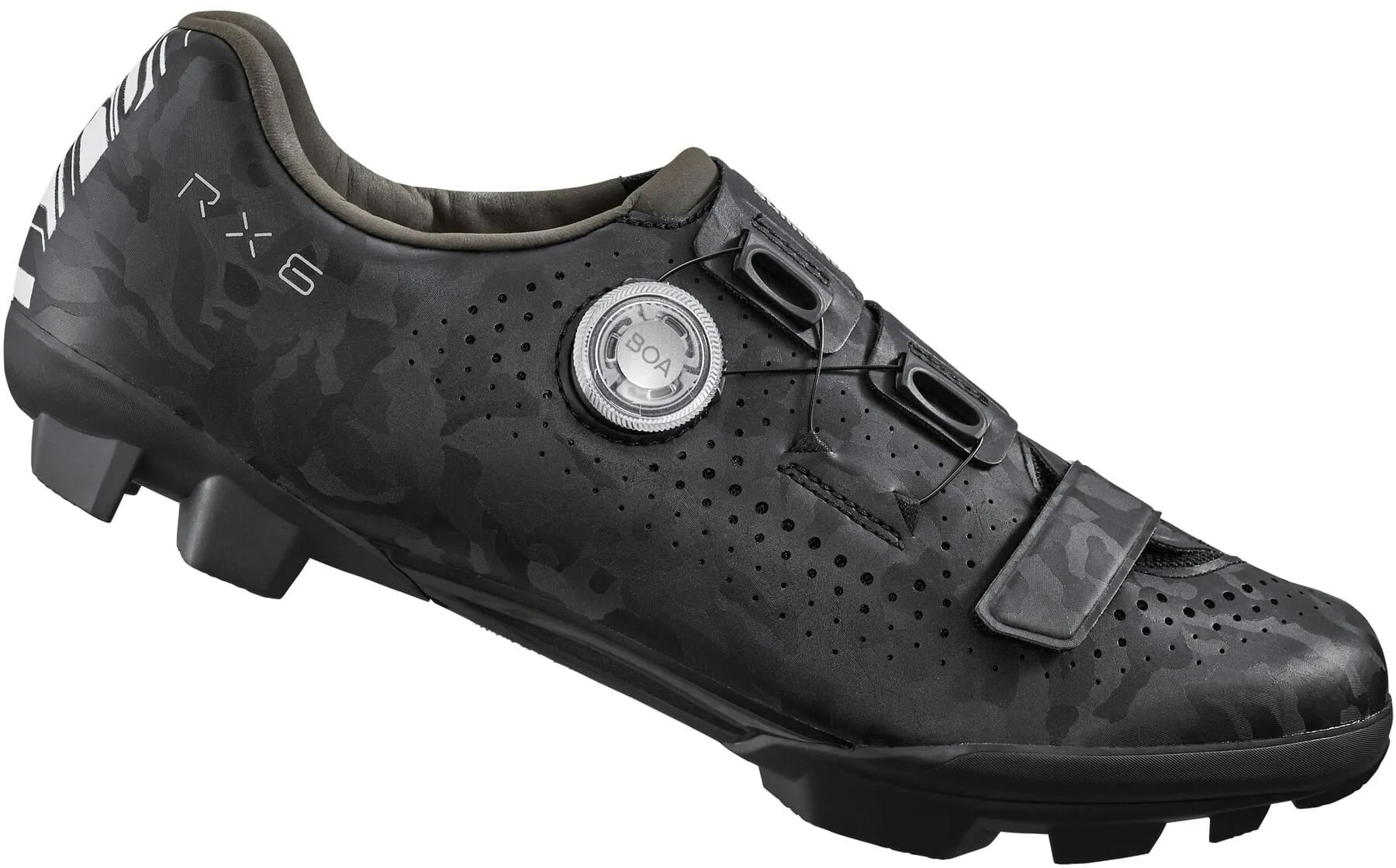 Shimano RX600 Mens Gravel Cycling Shoes - Black Smooth interior EVA