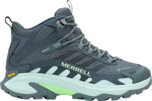 Dust Ready Lace Up Merrell Moab Speed 2 Mid GORE-TEX Mens Walking Boots - Grey