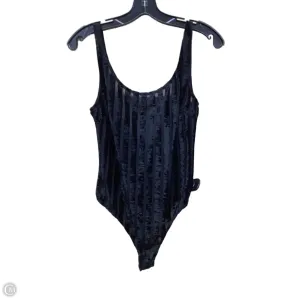 Bodysuit By Clothes Mentor In Black, Size: L leopard bodysuit